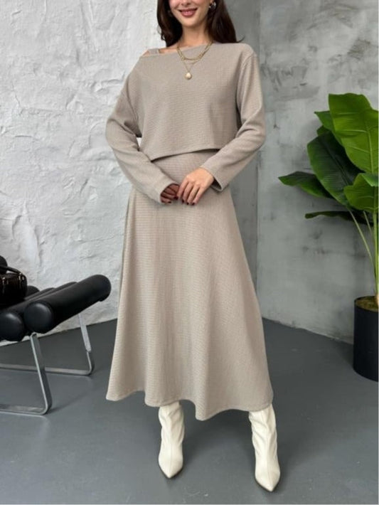 Stylish Knit Dress Set