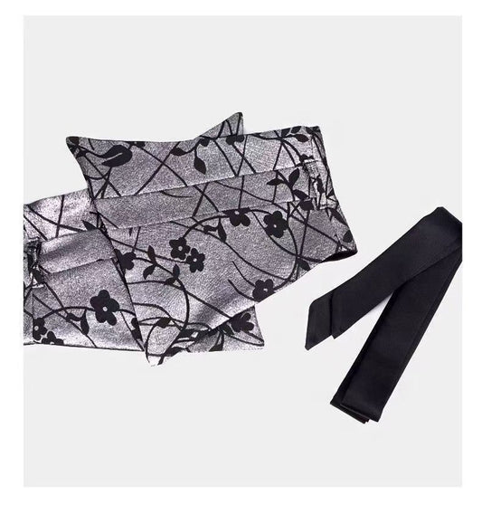 Opulent Jacquard BowTie Belt