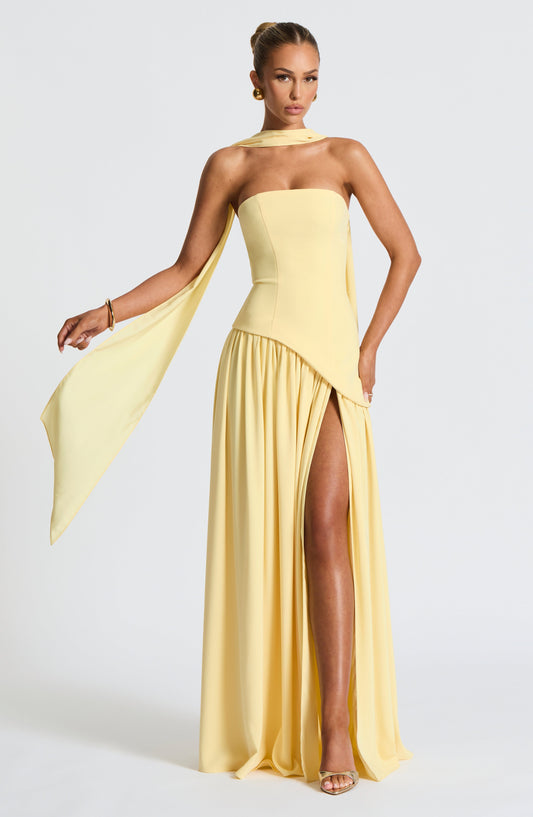 Lemon Dream Maxi Dress
