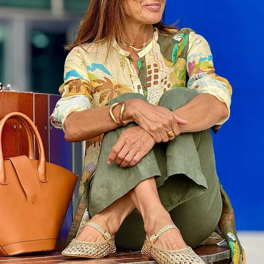 Elegant Linen Long Shirt