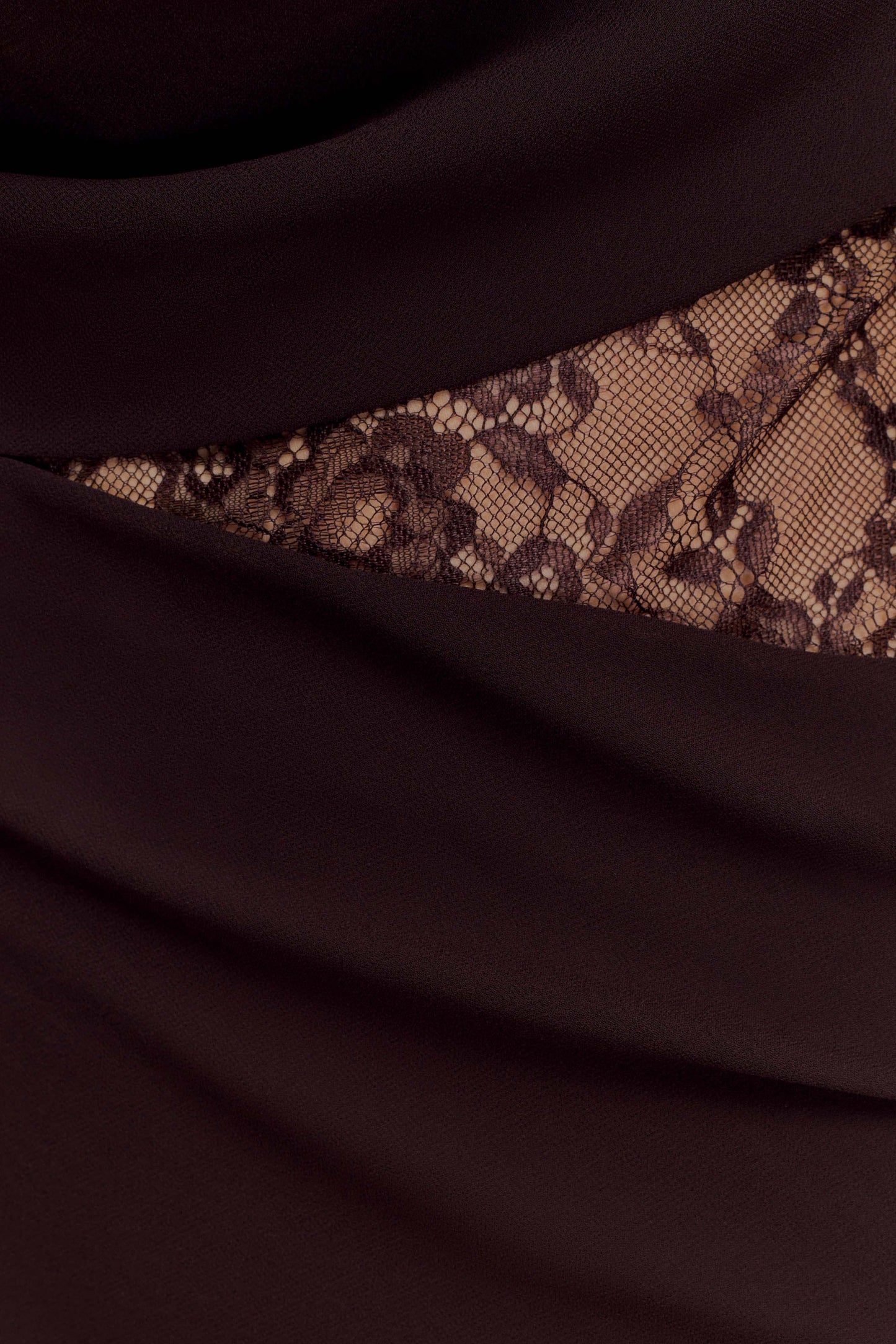 luxeflowr Lace Chiffon Maxi Dress