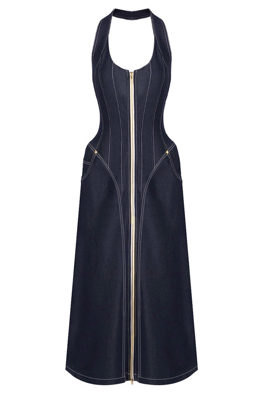 Stylish Denim Corset Dress