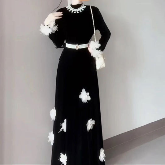 Chic Pleated Sweater Dress