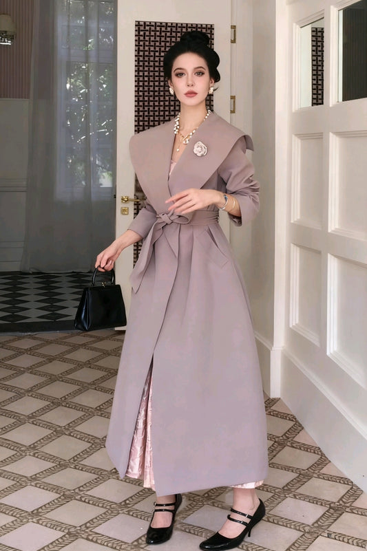 Chic Pink Trench Coat