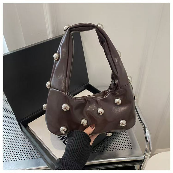 Chic Studded Shoulder Bag