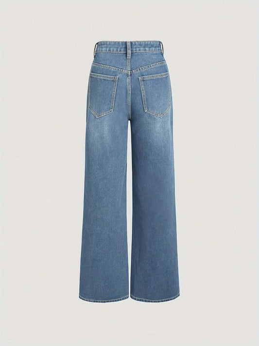 Stylish Uniquely-Cut Waist Jeans