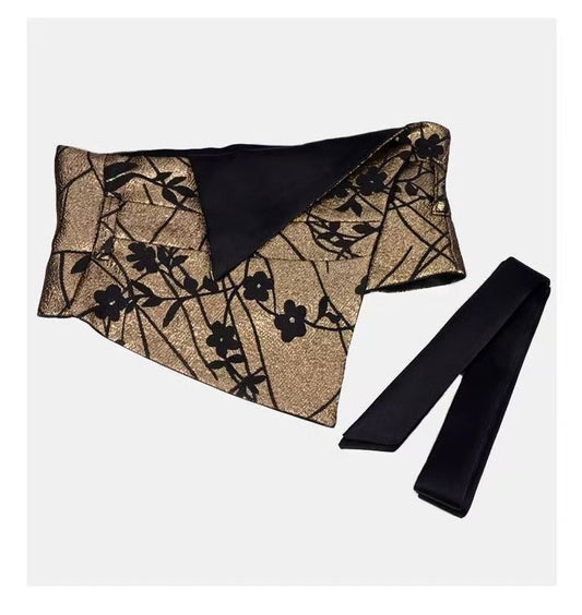 Opulent Jacquard BowTie Belt