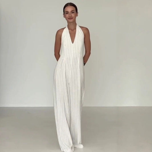 Elegant Striped Jumpsuit