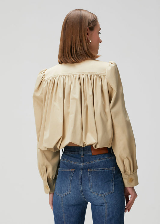 Chic Cropped Trench Coat