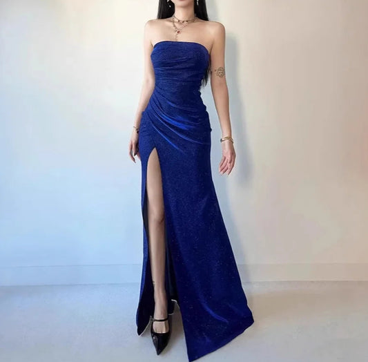 Galaxy Strapless Sequin Gown