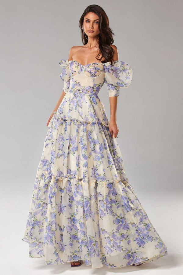 Floral Symphony Maxi Dress