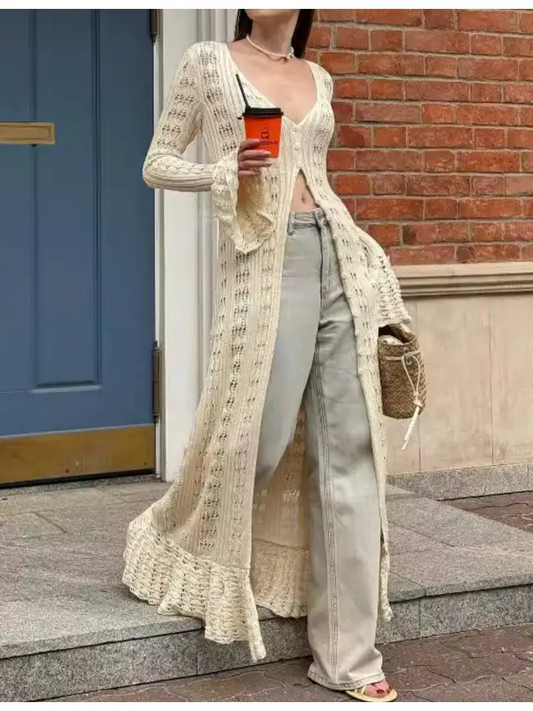 Boho Chic Bell Sleeve Cardigan