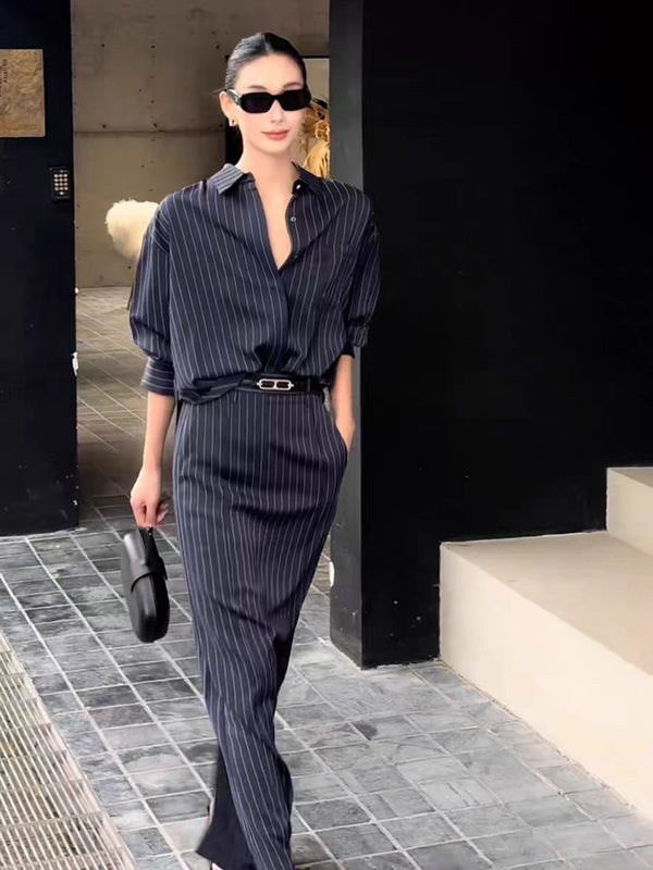 Chic Striped Outfit Set