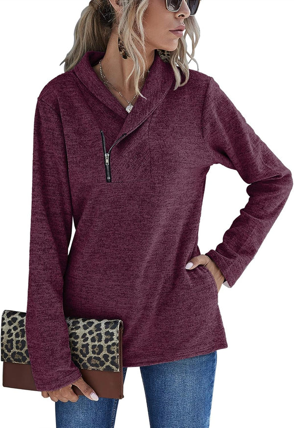 Cozy Cowl Quarter-Zip Pullover Everyday