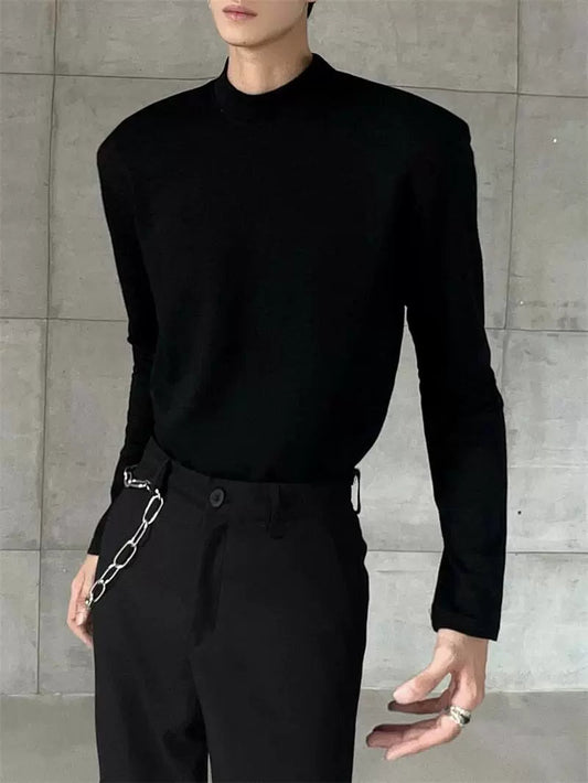 Everyday Structured Mock Neck Sweater