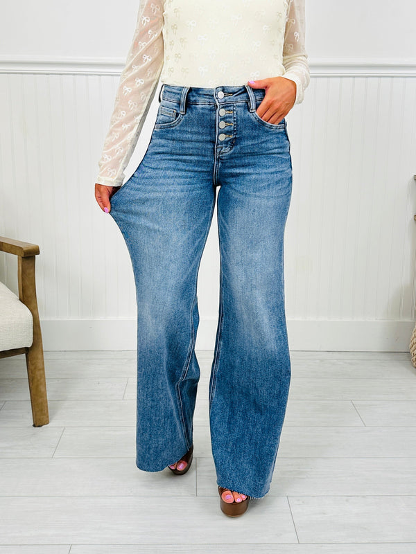Tummy Control Wide Leg Jeans