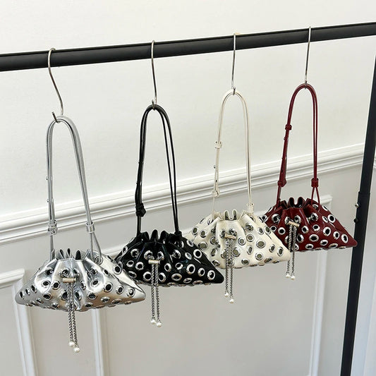 Stylish Hollow-Out Chain Crossbody Bag (with Bonus Inner Pouch)