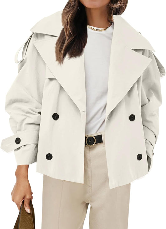 Stylish Cropped Trench Coat