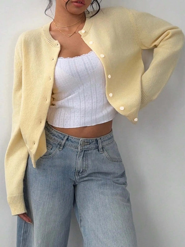 Cozy Knit Button Cardigan