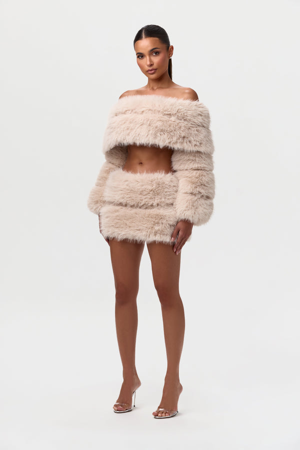 Urban Faux Fur Mini Skirt