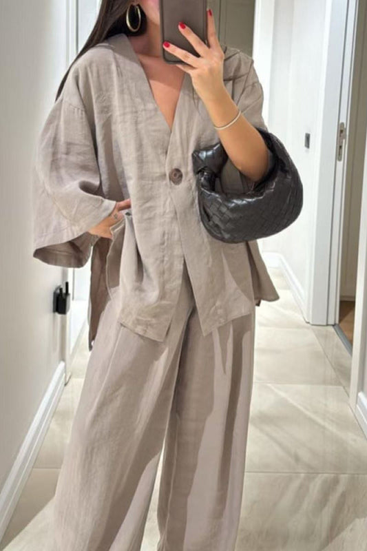 Comfy Cotton-Linen Suit