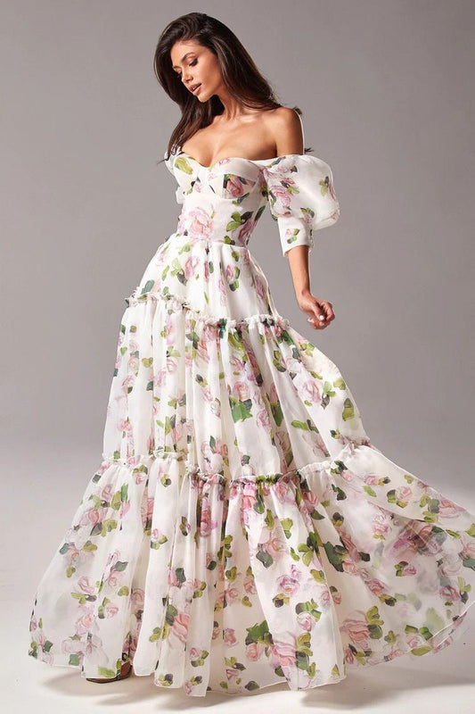 Floral Symphony Maxi Dress