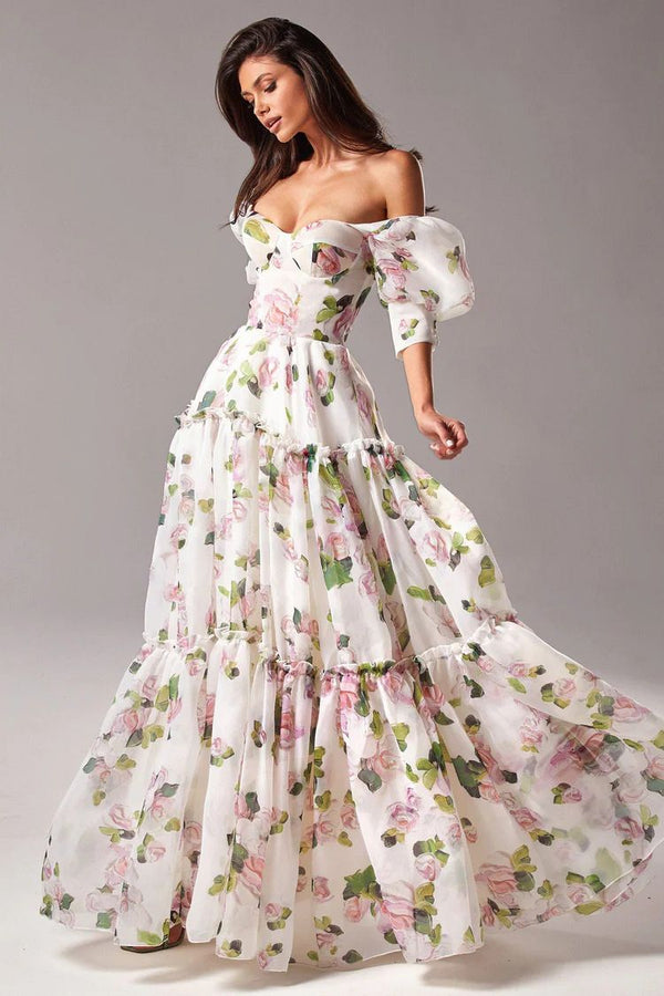 Floral Symphony Maxi Dress