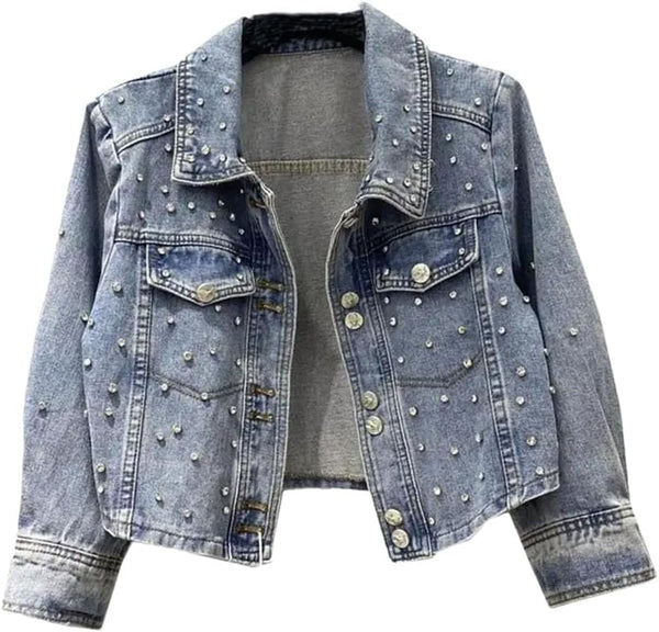 Sparkling Denim Glam Jacket