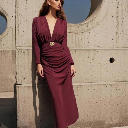 Elegant Red Party Dress