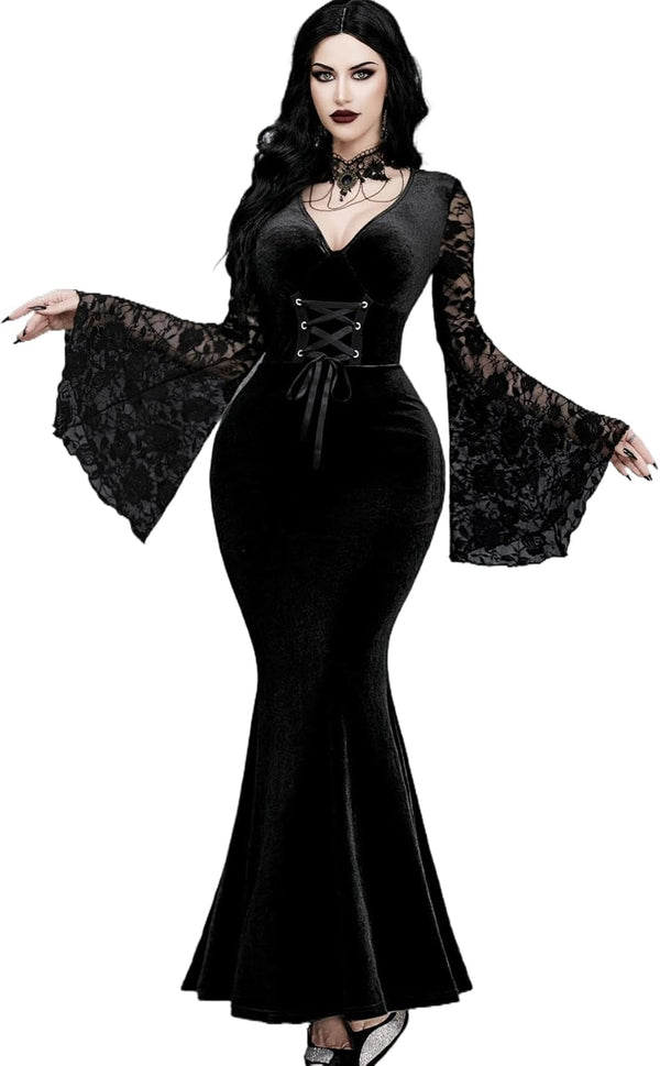 Gothic Elegance Witch Dress