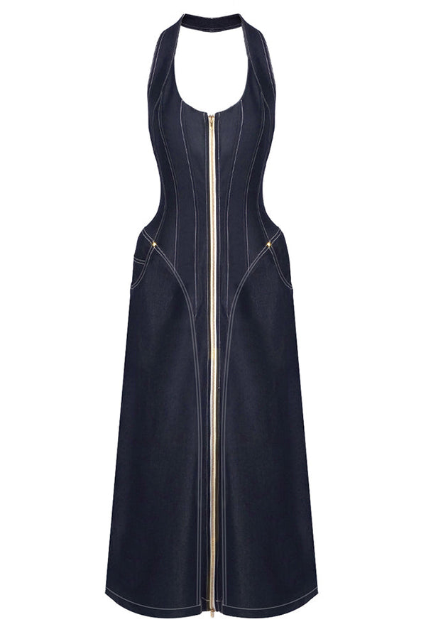 Stylish Denim Corset Dress