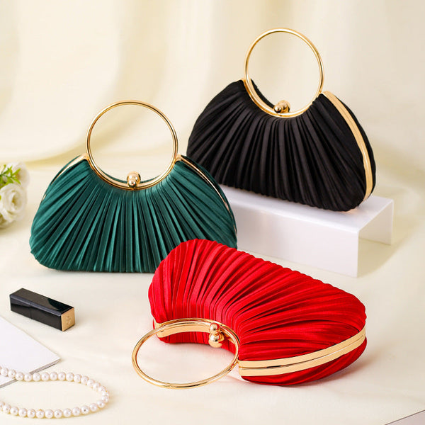 Elegant Pleated Clutch