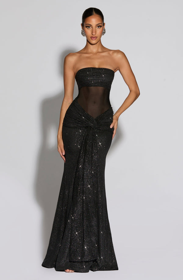 Elegant Black Sparkle Dress