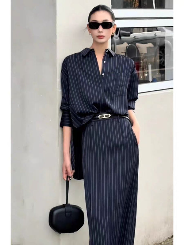 Chic Striped Outfit Set