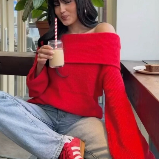 Chic Boat Neck Knits